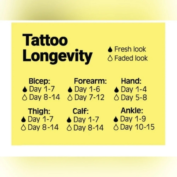 X4  Inkbox For Now Ink Tattoos - Picture 9 of 9